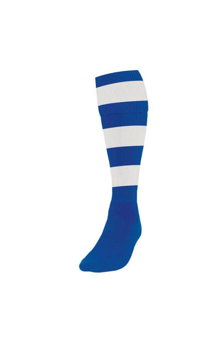 Precision Unisex Adult Hooped Football Socks (Bottle/Sky Blue) - Bottle/Sky Blue