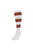 Precision Unisex Adult Hooped Football Socks (White/Maroon) - White/Maroon