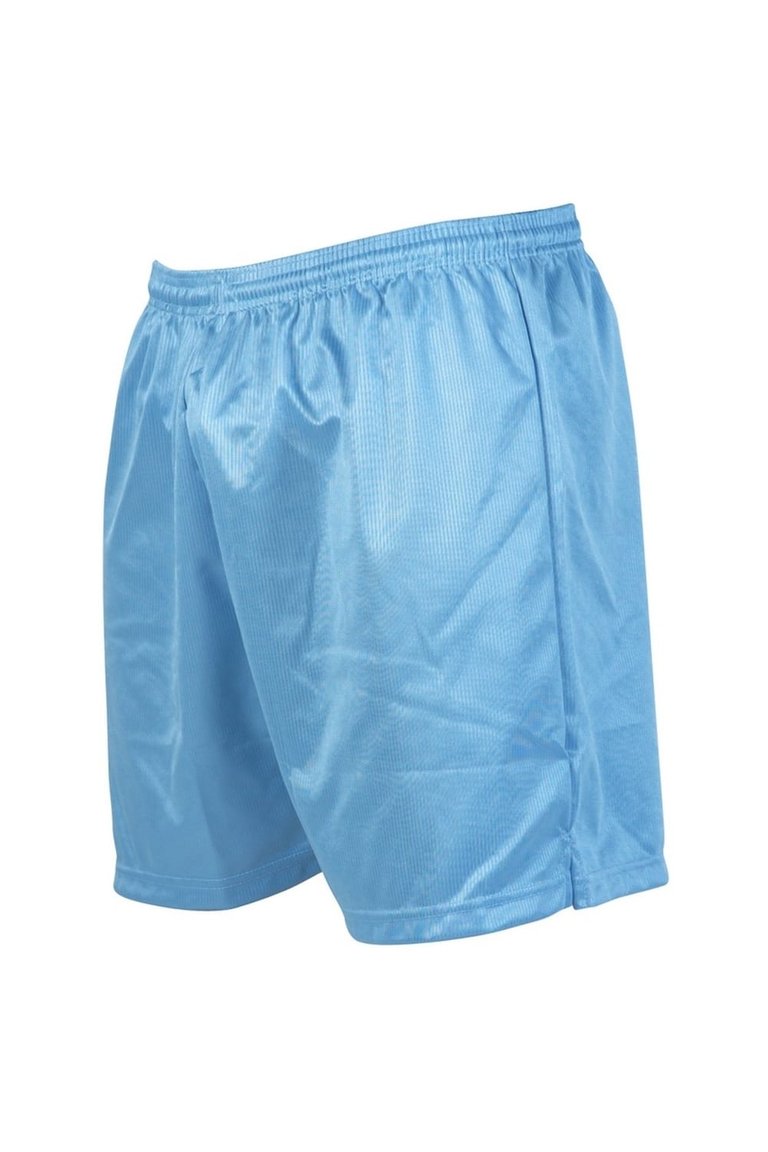 Precision Unisex Adult Micro-Stripe Football Shorts (Sky Blue) - Sky Blue