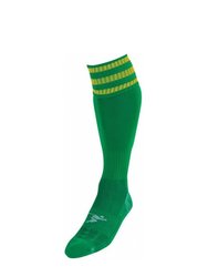 Precision Unisex Adult Pro Football Socks (Green/Gold) - Green/Gold