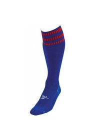 Precision Unisex Adult Pro Football Socks (Royal Blue/Red) - Royal Blue/Red