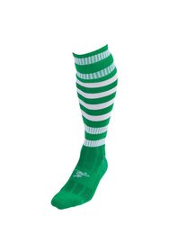 Precision Unisex Adult Pro Hooped Football Socks (Green/Gold)