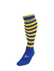 Precision Unisex Adult Pro Hooped Football Socks (Navy/Red)