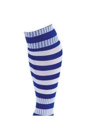 Precision Unisex Adult Pro Hooped Football Socks (Royal Blue/White)