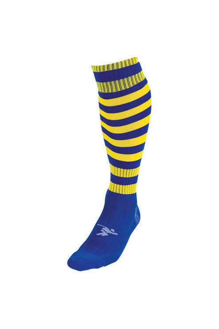 Precision Unisex Adult Pro Hooped Football Socks (Royal Blue/Yellow) - Royal Blue/Yellow