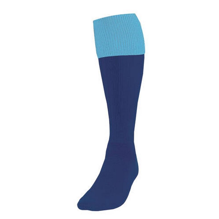 Precision Unisex Adult Turnover Football Socks (Navy/Sky Blue) - Navy/Sky Blue