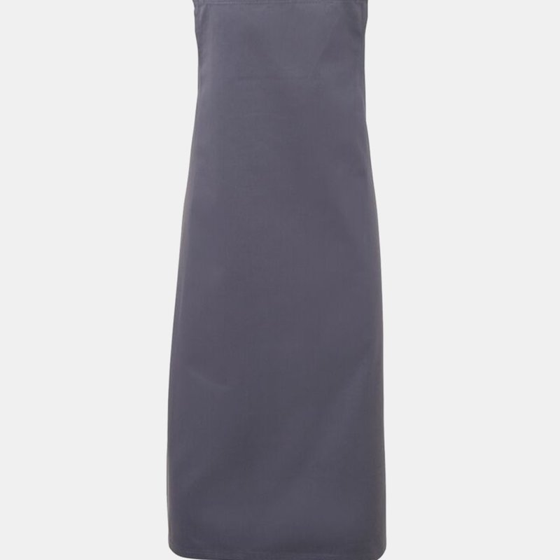 Premier Ladies/womens Apron/workwear (pack Of 2) In Grey