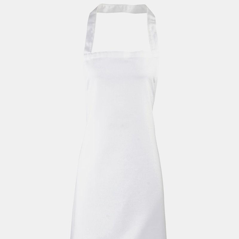 Premier Ladies/womens Apron/workwear (pack Of 2) In White