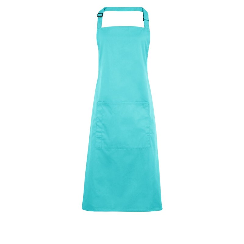 Premier Ladies/womens Colours Bip Apron With Pocket / Workwear In Blue