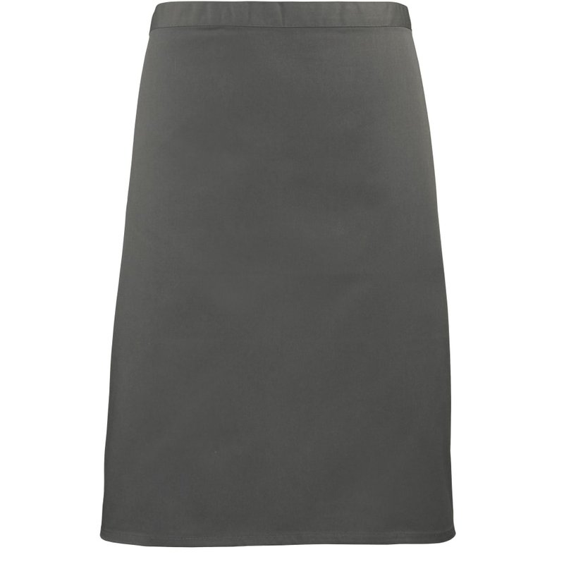Premier Ladies/womens Mid-length Apron (dark Grey) (one Size)