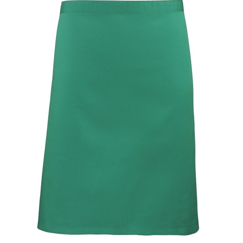 Premier Ladies/womens Mid-length Apron (emerald) (one Size) In Green