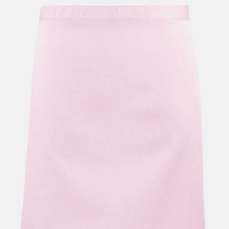 Premier Ladies/womens Mid-length Apron (pink) (one Size)