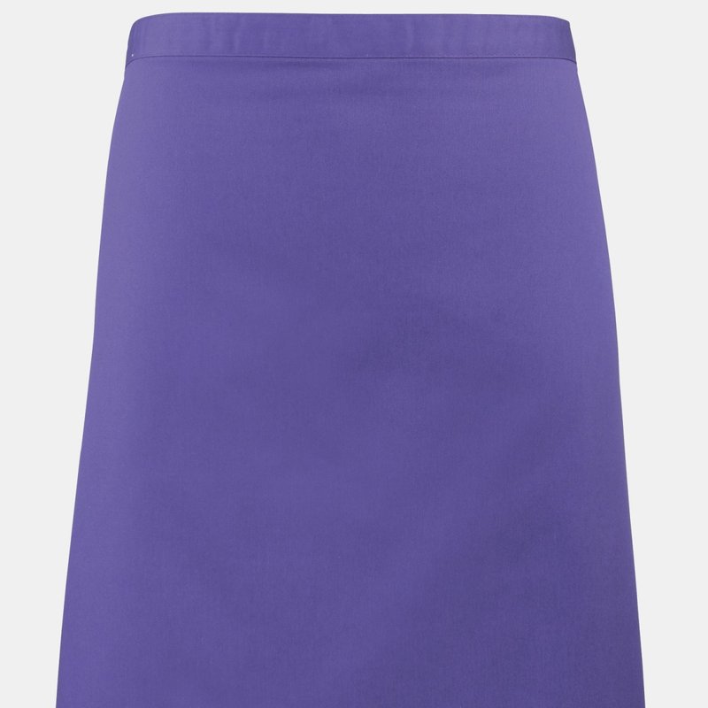 Premier Ladies/womens Mid-length Apron (purple) (one Size)