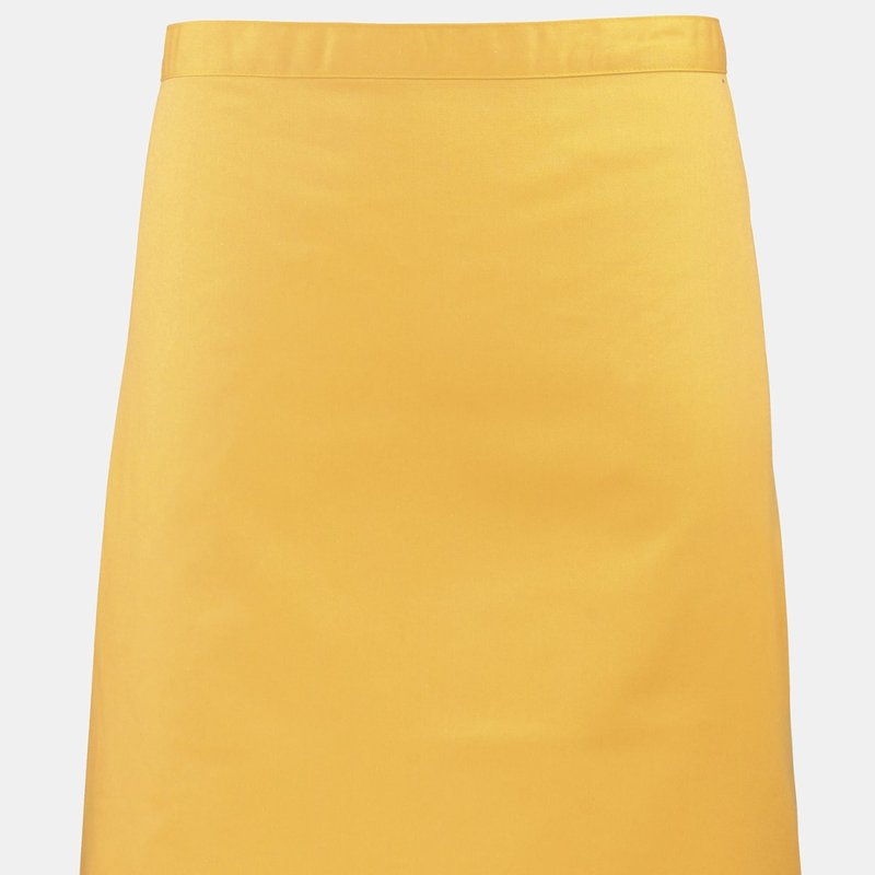 Shop Premier Ladies/womens Mid-length Apron (sunflower) (one Size) In Orange