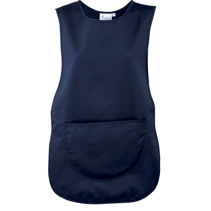 Premier Ladies/womens Pocket Tabard/workwear Aprons In Blue