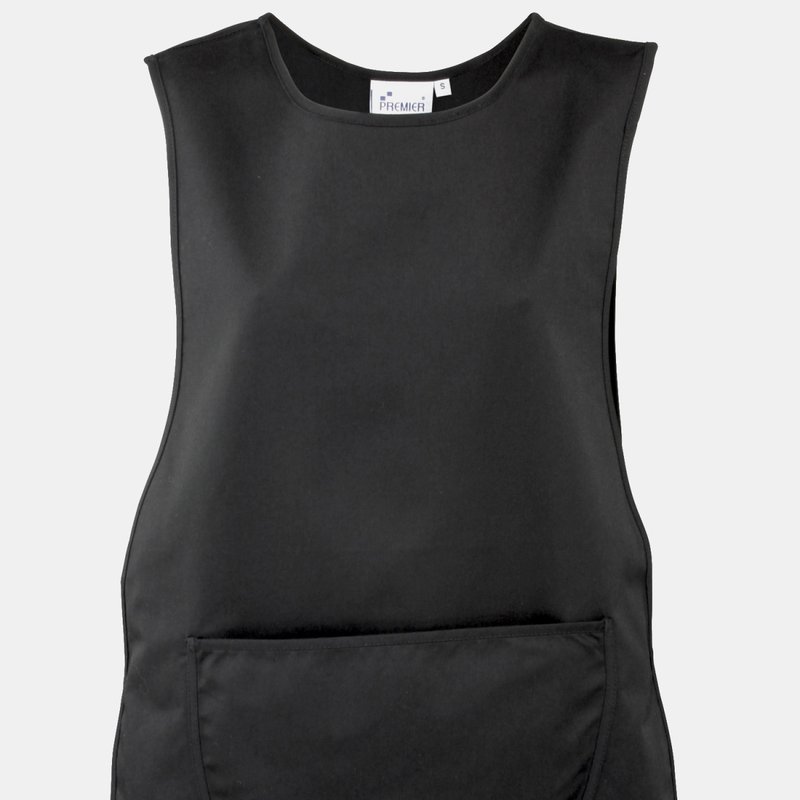 Premier Ladies/womens Pocket Tabard/workwear In Black