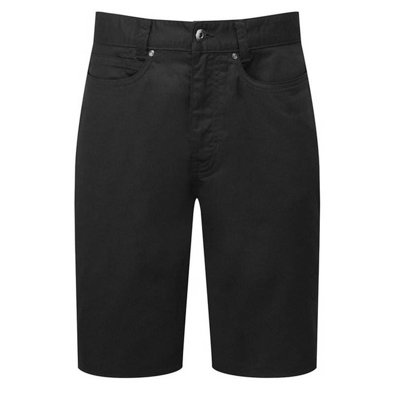 Premier Mens Performance Chino Shorts In Black