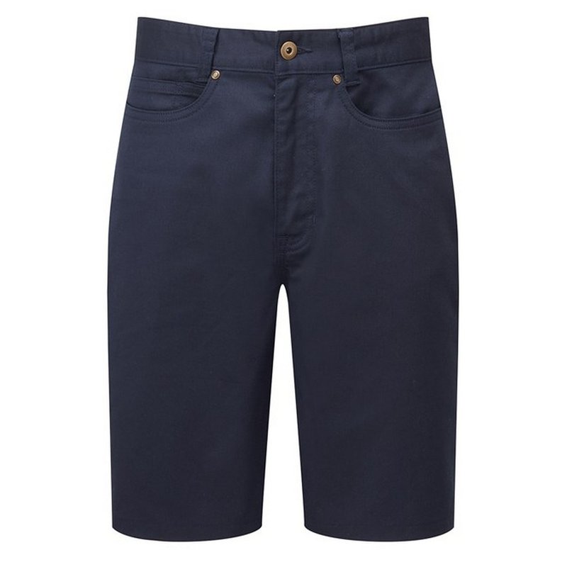 Premier Mens Performance Chino Shorts In Blue
