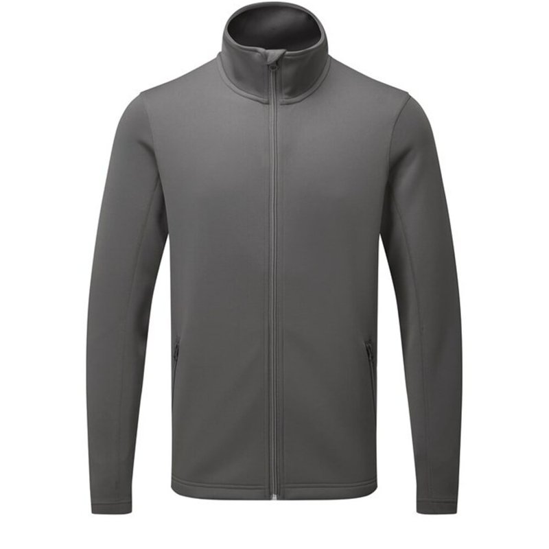 Premier Mens Sustainable Zipped Jacket In Grey