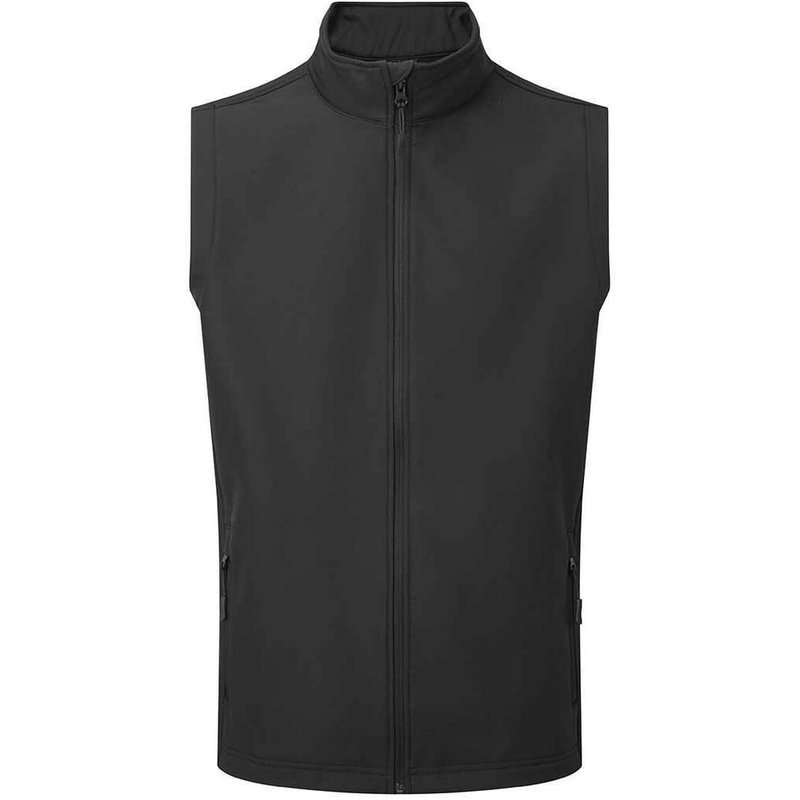 Premier Mens Wind Resistant Vest In Black