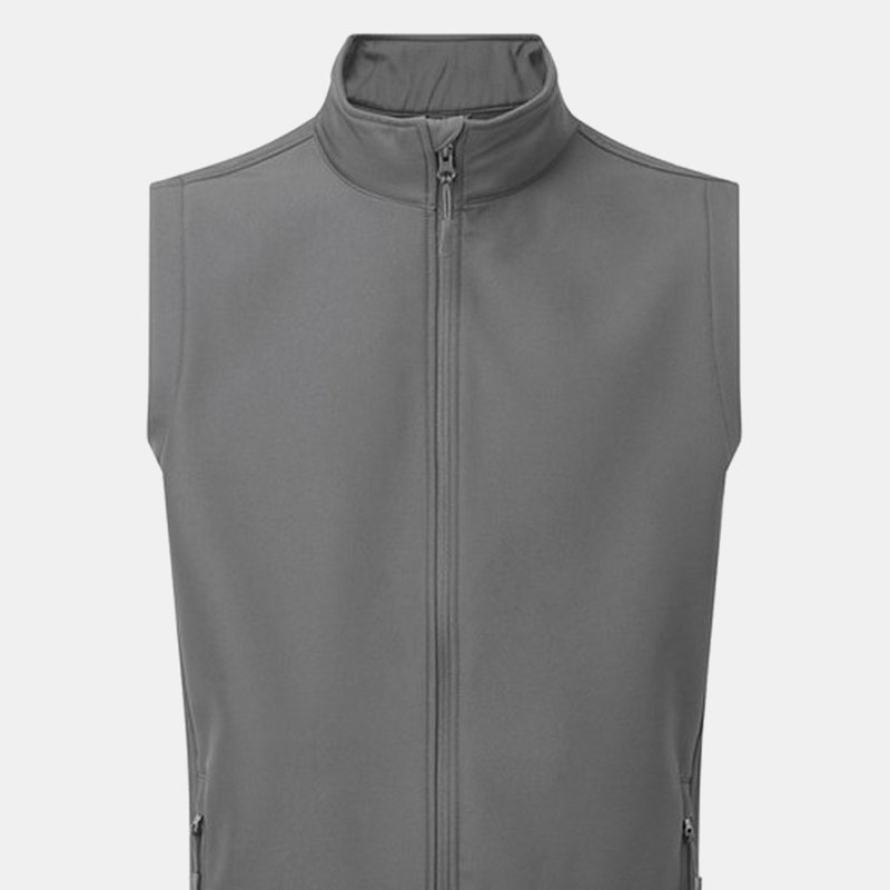 Shop Premier Mens Windchecker Recycled Printable Vest In Grey