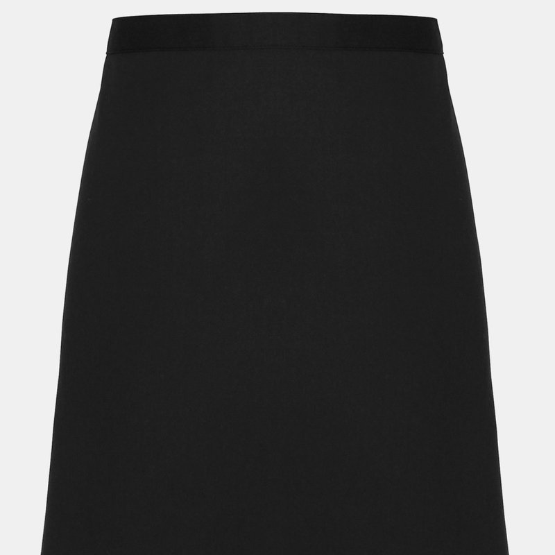 Shop Premier Adults Unisex Fairtrade Mid-length Apron (black) (one Size) (one Size)