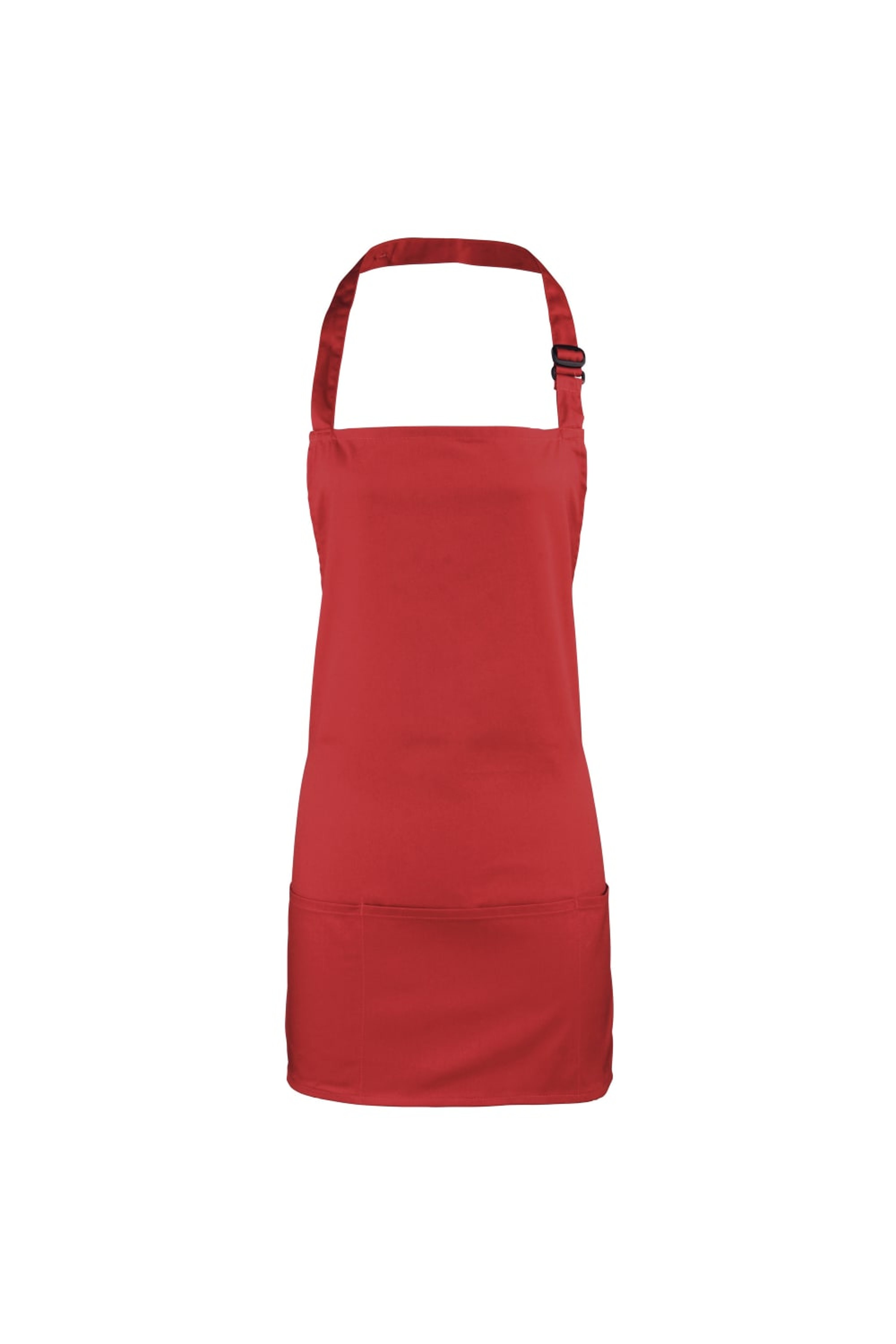 PREMIER PREMIER COLOURS 2-IN-1 APRON / WORKWEAR (PACK OF 2) (RED) (ONE SIZE)