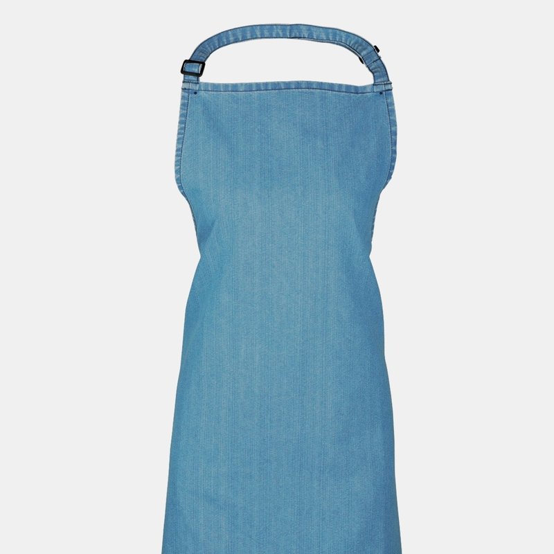 Shop Premier Colours Bib Apron/workwear (blue Denim) (one Size) (one Size)