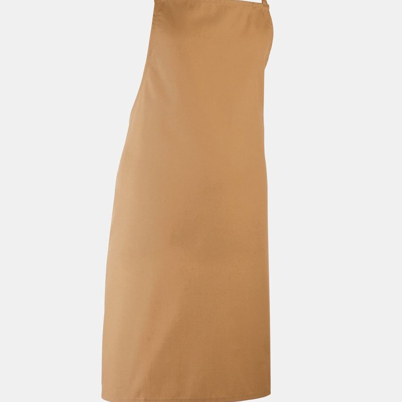 Premier Colours Bib Apron/workwear (camel) (one Size) (one Size) In Brown