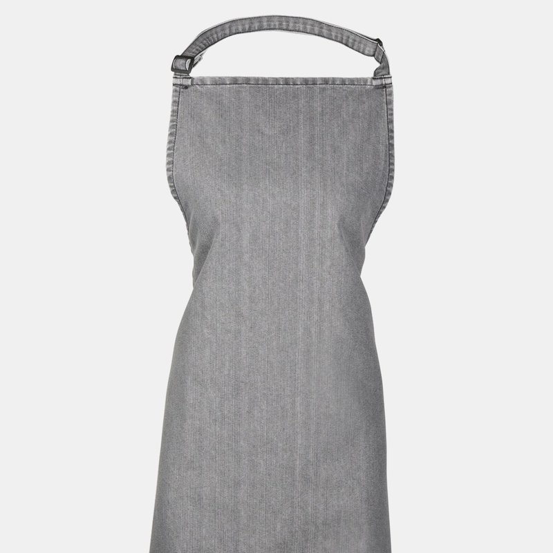 Premier Colours Bib Apron/workwear (grey Denim) (one Size) (one Size)