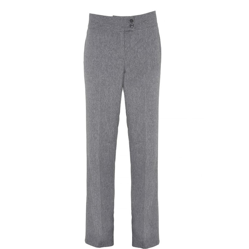 Premier Iris Ladies/womens Straight Leg Formal Trouser / Workwear (gray Heather) In Grey