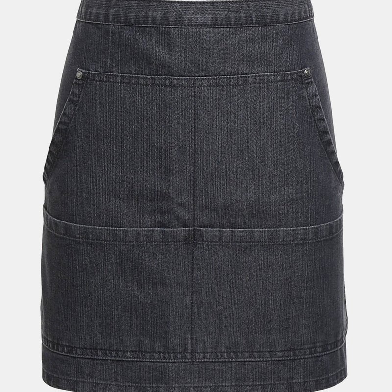 Premier Jeans Stitch Denim Waist Apron (black Denim) (one Size) (one Size)