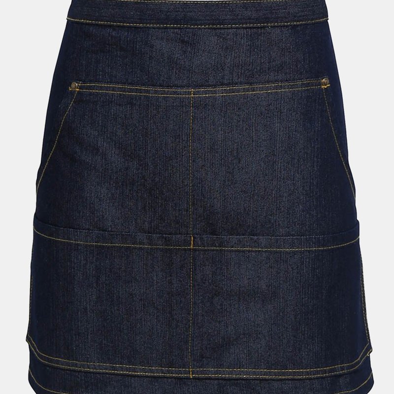 Shop Premier Jeans Stitch Denim Waist Apron (indigo Denim) (one Size) (one Size) In Blue