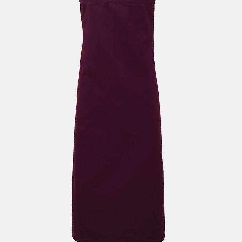 Shop Premier Ladies/womens Apron (no Pocket) / Workwear (aubergine) (one Size) (one Size) In Purple