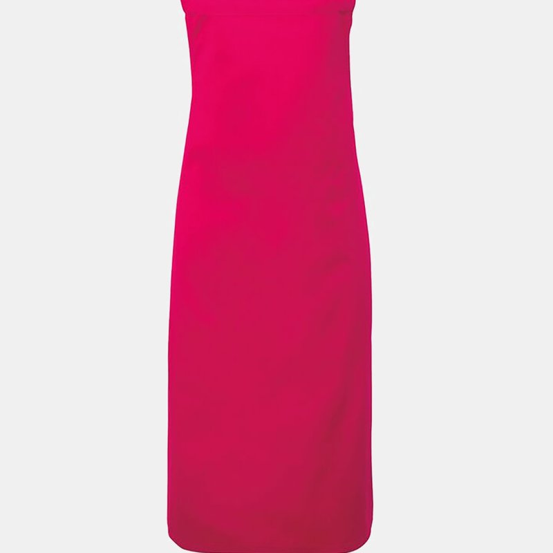 Premier Ladies/womens Apron (no Pocket) / Workwear (hot Pink) (one Size) (one Size)