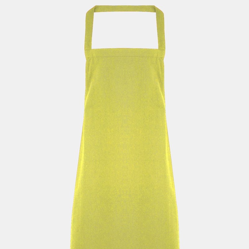 Premier Ladies/womens Apron (no Pocket) / Workwear (lime) (one Size) (one Size) In Green