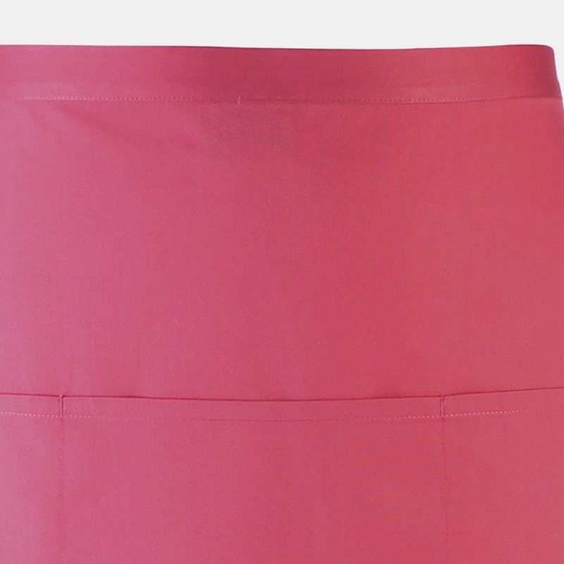 Shop Premier Ladies/womens Colors 3 Pocket Apron / Workwear (pack Of 2) (fuchsia) (one Size) (one Size) In Pink