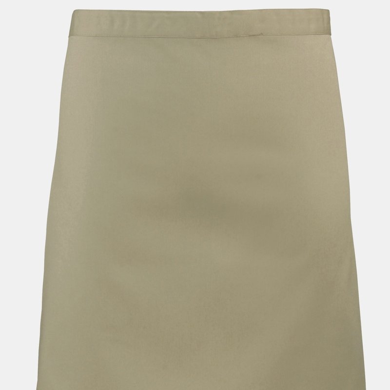 Premier Ladies/womens Mid-length Apron (pack Of 2) (khaki) (one Size) (one Size) In Brown
