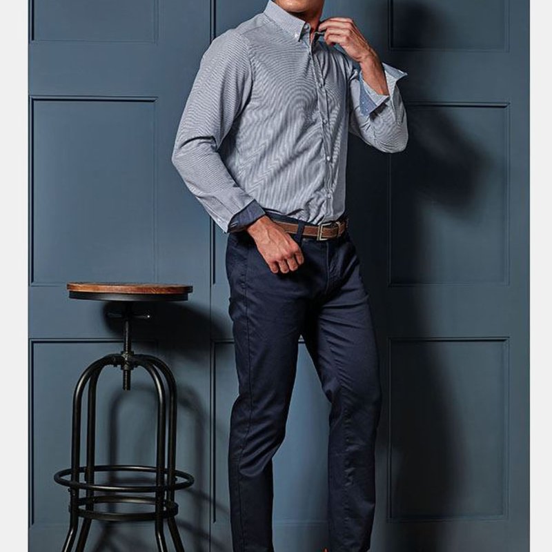 Premier Mens Performance Chinos In Blue