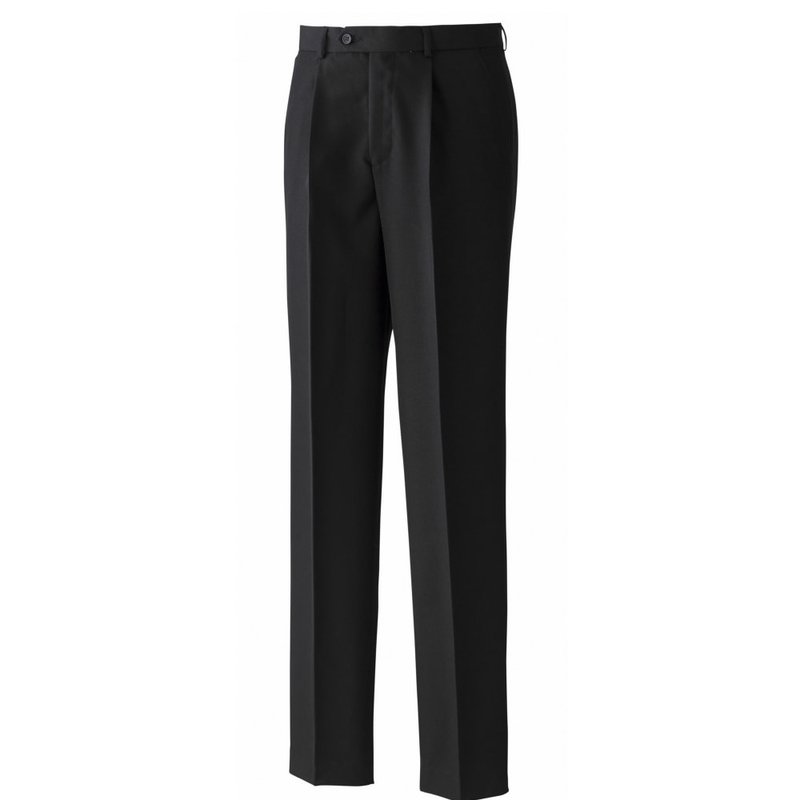 Shop Premier Mens Polyester Trousers (single Pleat) / Workwear (black)