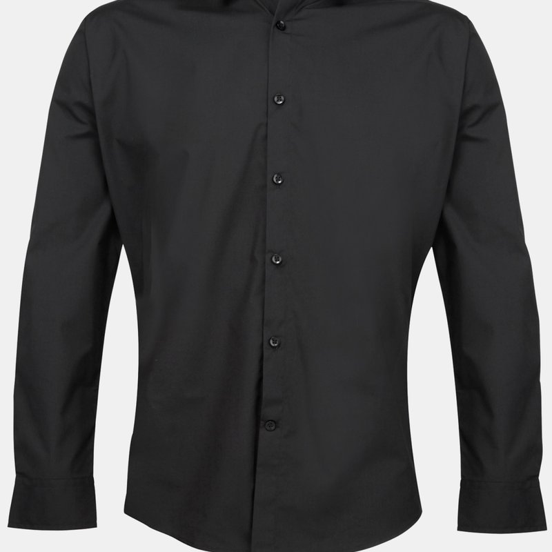 Premier Supreme Heavier Weight Poplin Long Sleeve Work Shirt (black)