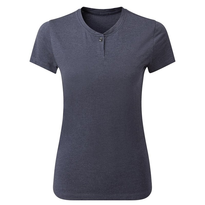 Premier Womens/ladies Comis Marl Sustainable T-shirt In Blue