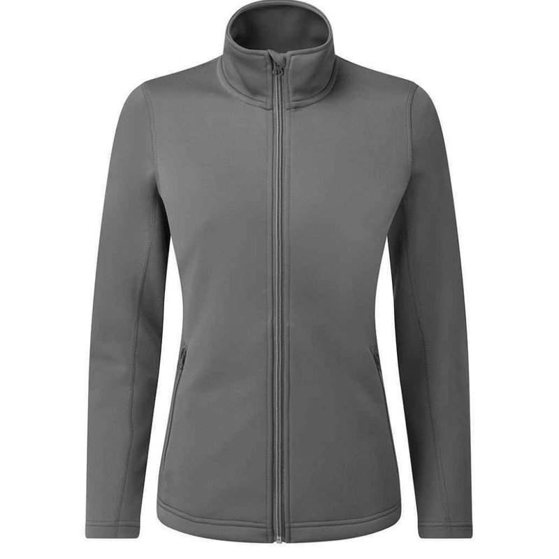 Premier Womens/ladies Sustainable Zipped Jacket In Grey