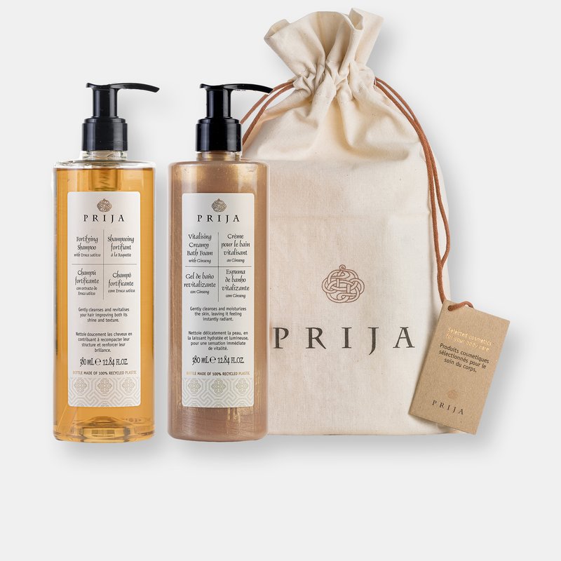 Prija Hair And Body Gift Box (shampoo & Bath Foam) In Brown