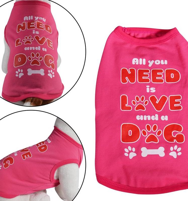 Primeware Inc. All You Need Is Love And A Dog | Dog Shirt In Pink