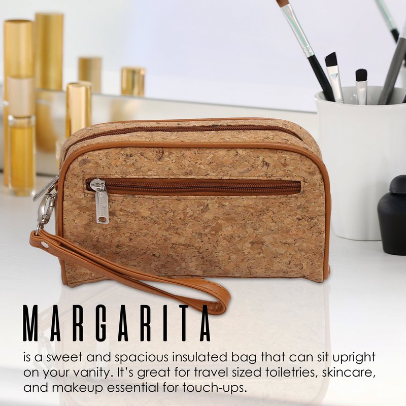 Primeware Inc. Cosmetics Bag Margarita Design In Brown