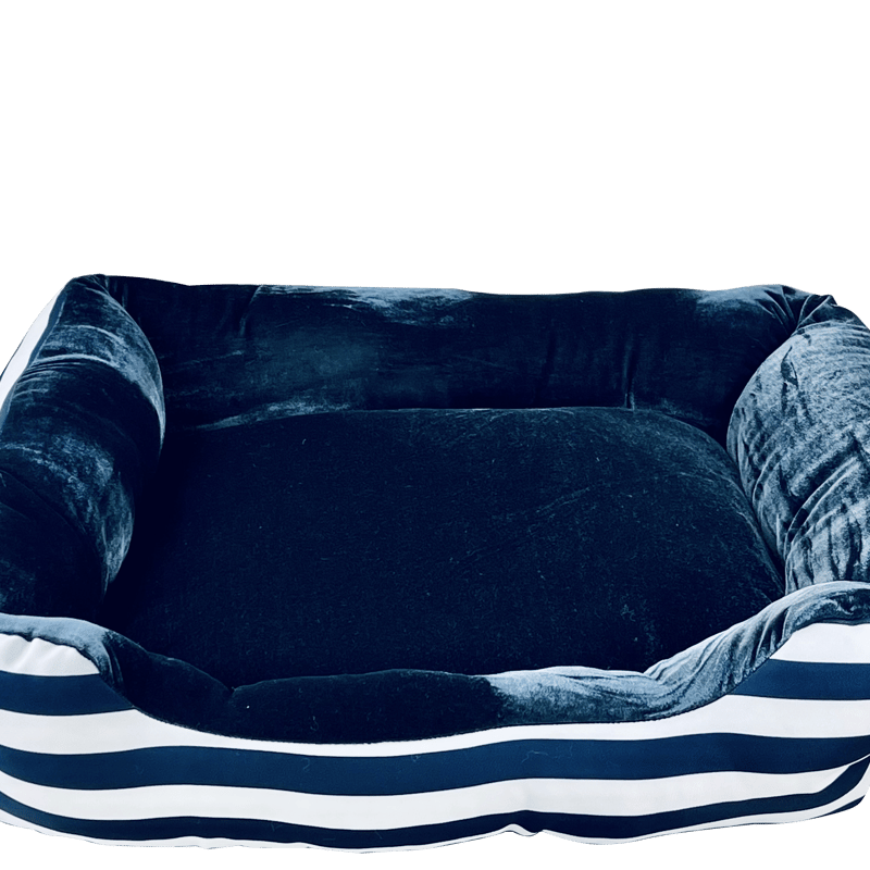 Primeware Inc. Cozy Dog Bed Blue Stripe