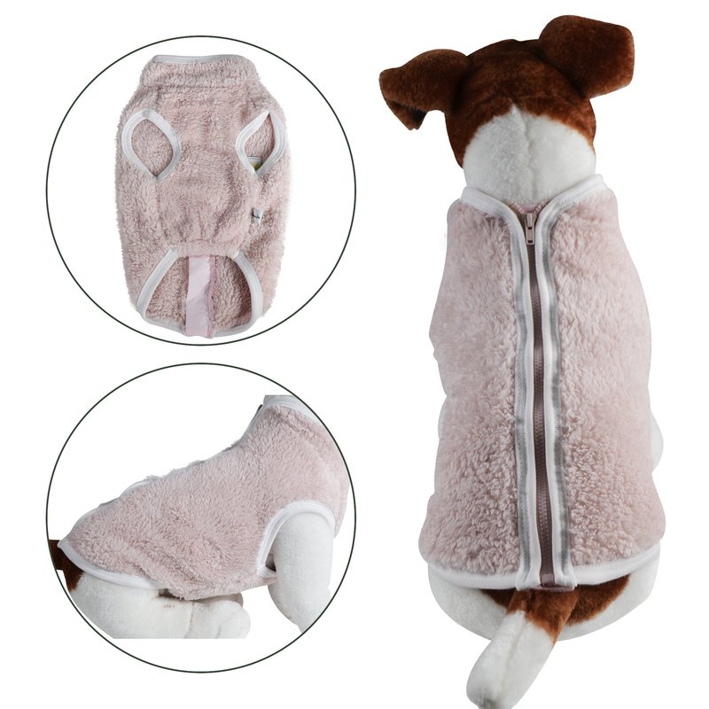 Primeware Inc. Faux Sheep Fur Dog Vest In Brown