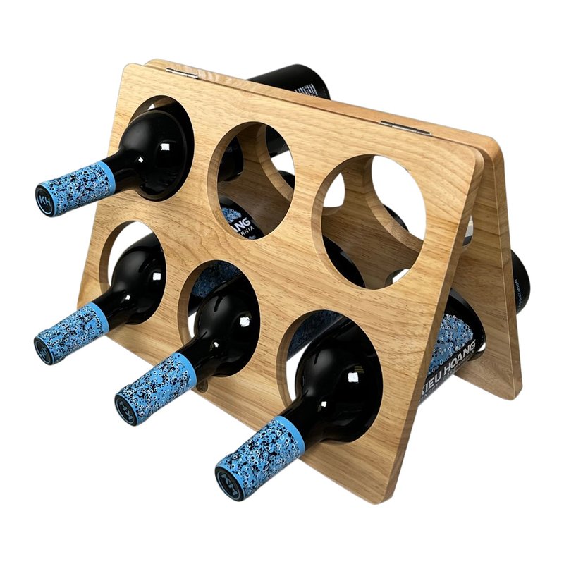 Primeware Inc. Foldable 6 Bottle Wine Rack