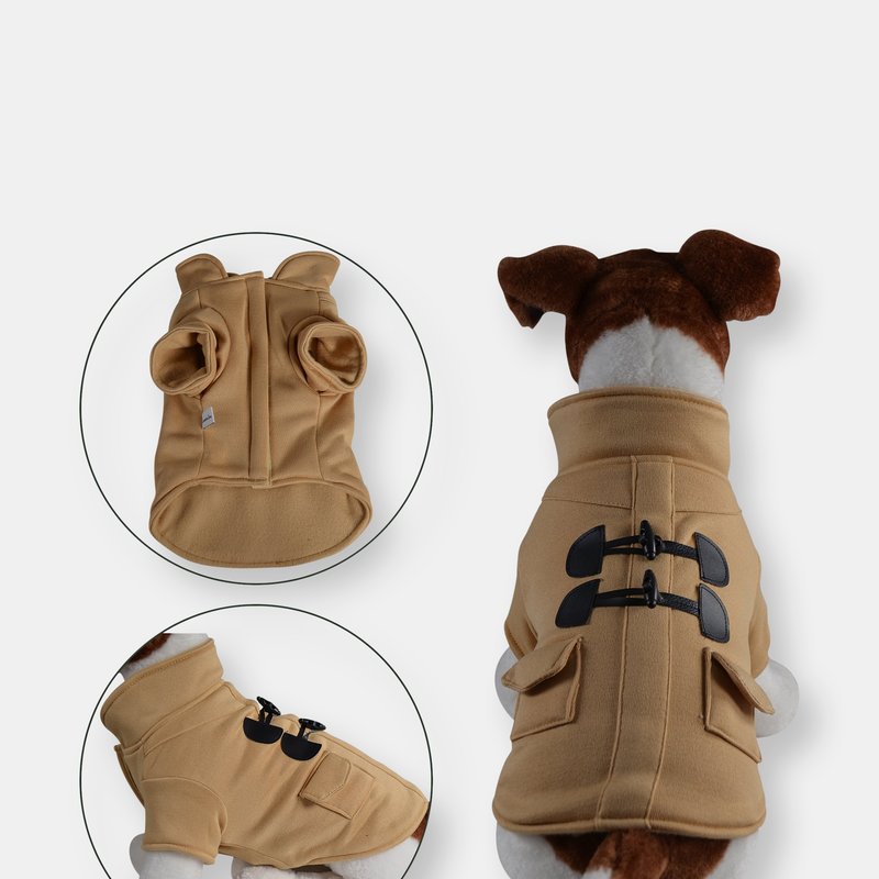 Primeware Inc. Warm Stylish Duffle Dog Coat In Brown